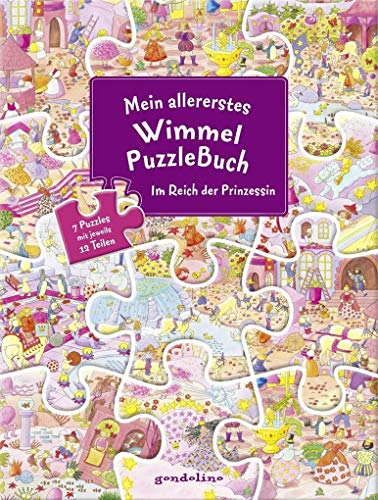 Mein allererstes WimmelPuzzleBuch - Im Reich der Prinzessin: Mitmachbuch zum Puzzlen, Suchen und Entdecken für Kinder ab 3 Jahren