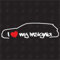 I love my Opel Insignia - Sticker, ab Bj. 08