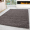 Carpettex Hochflor Teppich Wohnzimmer 160 x 230 cm Taupe - Flauschiger Teppich Extra Weich und Pflegeleicht - Shaggy Teppich Modern Einfarbig Design - Teppich für Schlafzimmer, Esszimmer und Küche