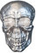 Riess Ambiente Exklusive Totenkopf Wandskulptur Skull XXL 40cm Silber Deko Schädel Totenschädel