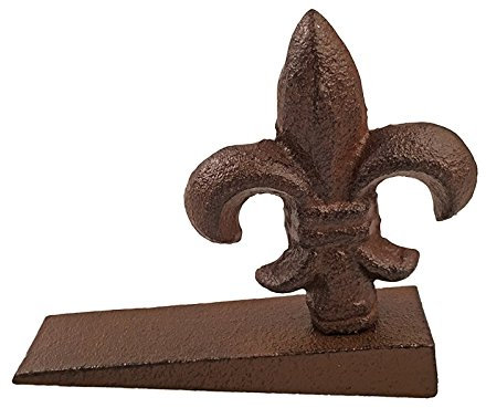 Bloque porte Fleur de Lys fonte 10x4x13cm