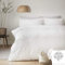 Appletree Signature - Dot Garden - 100% Cotton Duvet Cover Set - King Bed Size in White with White Dots