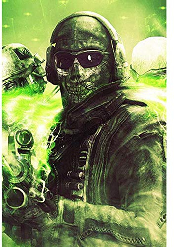 Narunares 5D DIY Diamond Painting Call-of-Duty Voll, quadratische Stickerei, handgefertigtes Bohrmosaik, Kunst, Kunsthandwerk,40x55cm