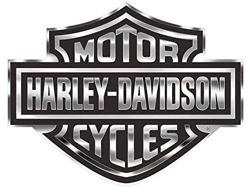 SUPER FABRIQUE Adesivi retrò riflettenti per casco Harley Davidson, Nero, Moto