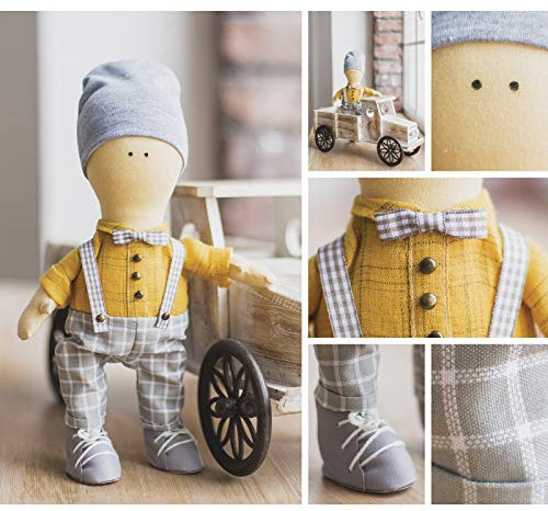 GMMH Nähset Bastelset zum Selbermachen Puppen (John 30 cm)