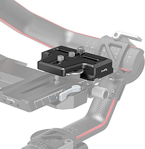 SMALLRIG Extended Arca-Type Quick Release Plate for DJI RS 4 Pro/RS 4/ RS 3 Pro/RS 3/ RS 2/ RSC 2 Gimbal - 3162