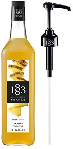 Routin 1883 Premium Pineapple Syrup (Glass Bottle) 1L + Pump