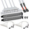 Xiatiaosann Motherboard 4 Ports USB 2.0 Rear Panel Bracket to Dual 9 pin USB2.0 Extension Cable for Mainboard 25cm