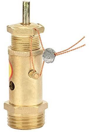 Pressure Release Valve, Air Compressor Valve, G1/2 Air Compressor Safety Release Pressure Valve Brass for Boiler Steam Generator(10KG)