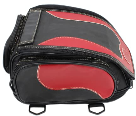 DUPLUSFUN Motorradkoffer wasserdichte Motorradtasche Motorrad-PU-Ledertasche Retro-Motorrad-Rückentasche Moto-Sitz-Hecktasche Helmtasche Umhängetasche Stirnband