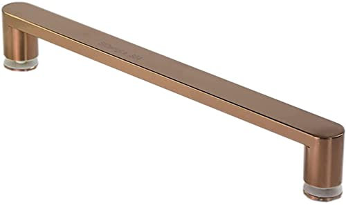 XHALERY Set di Ricambio per Maniglie e tiretti per Porte Doccia per Porta in Vetro - Oro Rosa, manopole per Porte da Bagno per Box Doccia con Schermo portasciugamani su Un Lato (Dimensioni