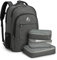 G4Free 40L Reiserucksack & Große 17-Zoll Laptop-Rucksack für Damen Herren mit 3 Teilige Packwürfeln-Packing Cubes für Reisen Urlaub Business Arbeit
