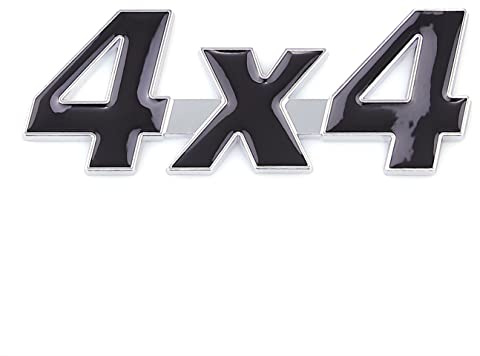 4x4 Emblem Aufkleber Auto Side Fender Heck Kofferraum Emblem Abzeichen Aufkleber Aufkleber (schwarz)
