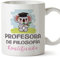 MUGFFINS Tazas para PROFESORA DE FILOSOFÍA mujer - En Español - Koalificado/koalificada - 11 oz / 330 ml - Regalo original y divertido
