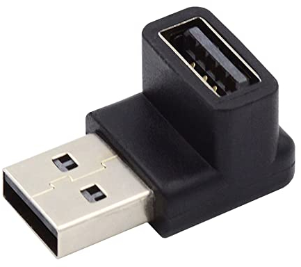 NFHK 10Gbps USB3.0 maschio a femmina estensione dati video adattatore 90 gradi verso il basso ad angolo, NF-U3-018-DN