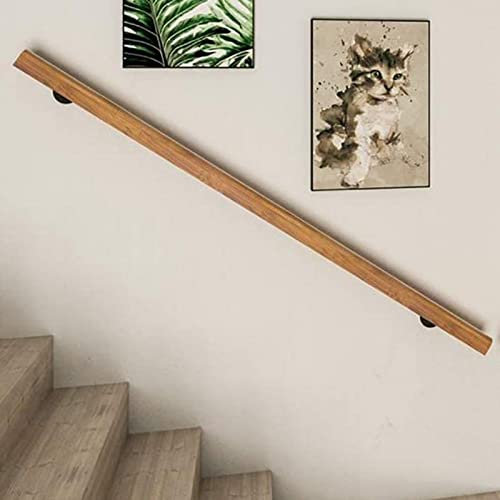 Handlauf Runde Holztreppe Handlauf, Rustikale Wandmontierte Anti-Rutsch-Geländer Haltegriffe Für Loft/Kindergarten/Korridor, 1 Ft/ 3 Ft/ 6 Ft/ 9 Ft/ 15 Ft/ 17 Ft/ 20 Ft lang (Size : 2.3M(7.5