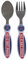 Paris Saint-Germain Set 2 Couverts Fourchette cuillère PSG - Collection Officielle