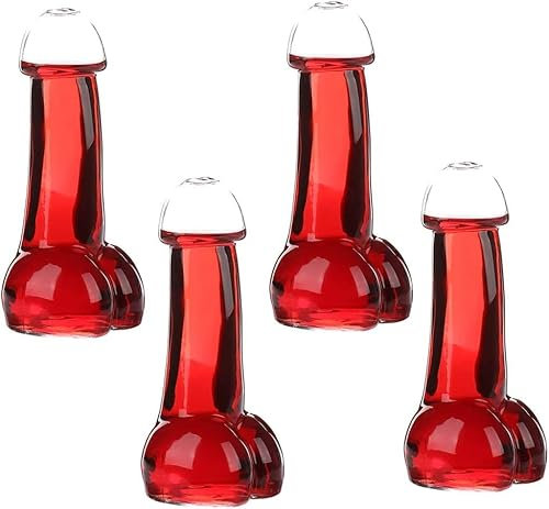 Lot de 4 verres à cocktail créatifs pour décoration de bar, restaurant, piscine, boîte de nuit, fête d'anniversaire, cadeau surprise amusant, environ 100 ml.