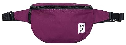 Lola California Große Bauchtasche für Erwachsene (verschiedene lebendige Farben und Muster erhältlich), Sprite - Pflaume, Einheitsgröße, Moonbeam Hüfttasche, Nylon, Größe M
