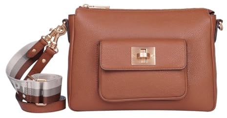 Joop! Leder Umhängetasche Carino Jasmina Shoulderbag Cognac braun