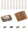 Biribila U-förmige Haarnadeln für Dutt, 6 cm, gewelltes Design, Haarknoten, Haarklammern für alle Haartypen, Frisuren, Haarnadeln für Frauen mit organisierter Box (Braun, 150 Stück)