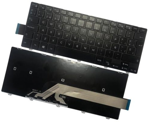 Teclado de Computadora Portátil Compatible para DELL Latitude 3450 3460 3470 3480 3488 Español Sin retroiluminación