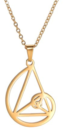EUEAVAN Fibonacci Spirale Halskette Goldener Schnitt Halskette Goldener Schnitt Anhänger Fibonacci-Zahlen Schmuck Heilige Geometrie Mathematik Lehrer Architekt Geschenke Frauen Männer