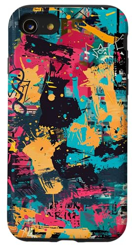 Hülle für iPhone SE (2020) / 7 / 8 Graffiti-inspirierte Camouflage-Kunst, abstrakte Kunst