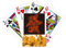 no/no Outline Carving Art Font Make Pile Sculpture Gold Playing Card Classic Game