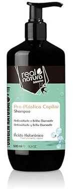 Real Natura - Shampoo ohne Salz, Pro-Plastik, Tiefenreparatur, intensive Feuchtigkeit, umweltfreundlich, 500 ml
