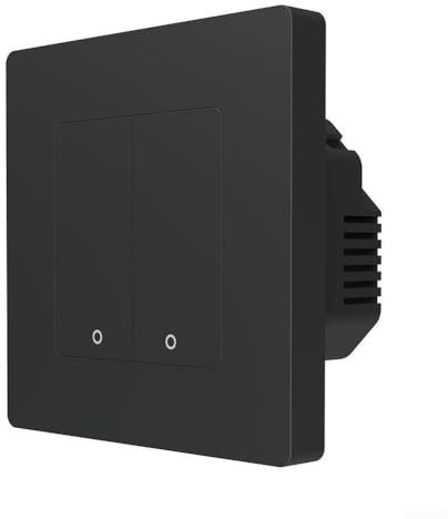Smart Light Control Switch, 2-Way Dimmer Switch, With 10A Relay, Compatible With/BLE/RF Radio Frequency, For Zigbee Smart Home(Black)