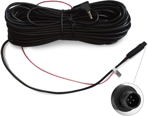 REDTIGER 33Feet Rückfahrkamera Ersatz längeres Kabel für Dash Cam (4 pin,2.5mm)