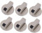 HOMSFOU 6st Knopf Für Gasherd Gasherdknöpfe Kochfeldknopf Gasherd-bedienknopf Topfdeckelknopf Herdknopf Austausch Spulen Ofen Knopfabdeckungen Für Gasherde Goldene Türgriffe Zinklegierung