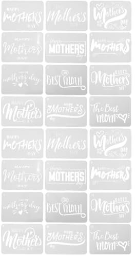 Lurrose Malschablonen-set Mit Verschiedenen Mustern – Wiederverwendbare Wandschablonen Für Kinder Wandkunst-vorlage Zum Muttertag