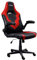 GXTrust 1703 Yezz Silla Gaming con Reposabrazos Acolchados, Silla Gamer para Juegos Ajustable en Altura, Tapicería de Tela, Elevación Neumática de Clase 4 hasta 140 kg, PC Ordenador, Rojo