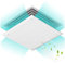 Muzrunq Deflettore del condizionatore d'Aria Altezza quadrabile AC Vent Deflector per Il soffitto Anti-Consection Lavabile con Ventilazione del soffitto a Catena (18x18 Pollici).