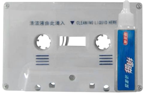 Tape Head Cleaner - Cassette Maintenance Kit, Tape and Audio Cassette Head Cleaning Fluid, Repeater Cleaner, Compact Dust Removal Set | Perfect for Turntable