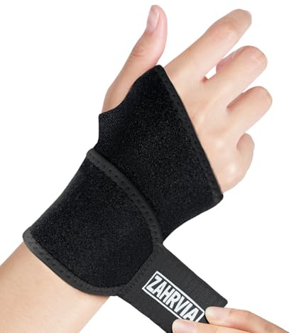 ZAHRVIA Bande de Poignet, Protege Poignet Gauche et Droite, Ouverture Pouce Souple, Orthese & Maintien Poignet pour Tendinite, Canal Carpien, Arthrose, Protection Poignet Sport, Travail Et Sommeil | Bandage réglable pour la main droite et gauche pour stabiliser la tendinite