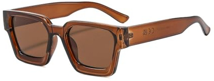 Suertree Sonnenbrille Herren Polarisiert Vintage Sonnenbrille Damen Eckig Sunglasses mit UV400 Schutz