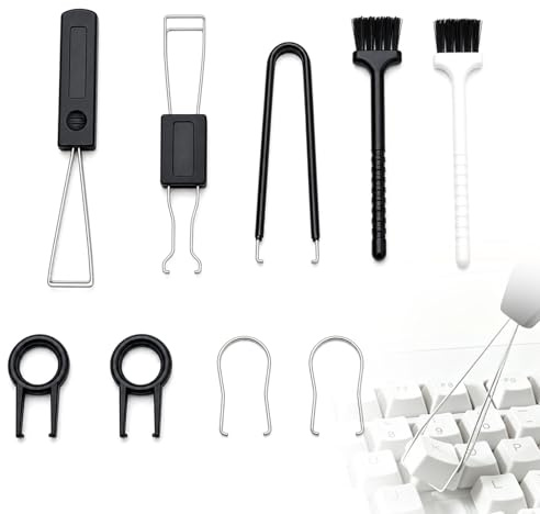 9Pcs Keyboard Cleaning Kit,Keyboard Cleaner,Keycap Removal,Premium Stainless