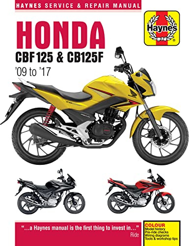 Haynes Honda CBF125 (09-17) Repair Manual (Paperback)