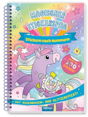 Trötsch Beschäftigungsbuch Stickerbuch Magischer Stickerspaß: Malbuch Beschäftigungsbuch Stickerbuch