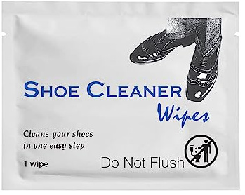 Diamond Wipes Pre-Moistened Shoe Shine Wipes, Streak-Free Shoe Cleaner Pack of 50 Individually Wrapped Wet Wipes - Use On Leather, Travel Essentials