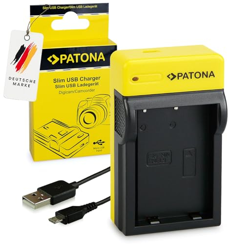 PATONA Slim Caricabatterie per EN-EL9, EN-EL9a, ENEL9 Batterie, Caricatore Compatto e Leggero, Compatibile con Nikon D40, D40x, D60, D3000, D5000
