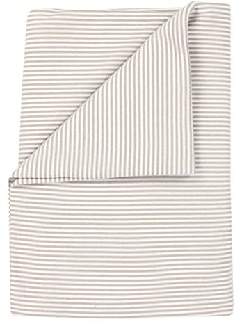TupTam Baby Pucktuch Gestreift Puckdecke Baumwolle Jungen und Mädchen Pucken Babydecke, Farbe: Streifenmuster Beige, Größe: 120 x 120 cm