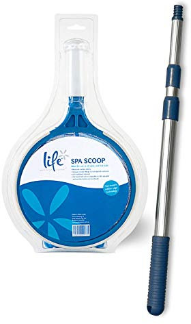 PoolSystem - Life Retino di Fondo + Manico Telescopico per Piscine e Spa IDROMASSAGGIO rigide o gonfiabili (Teuco,Jacuzzi,Intex,Bestway, ECC) - Spedizione IMMEDIATA