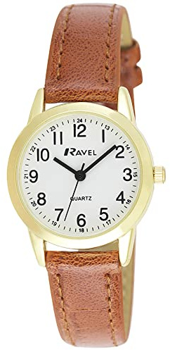 Ravel - Unisex Everyday Quartz Watch with Dotted Minute Track