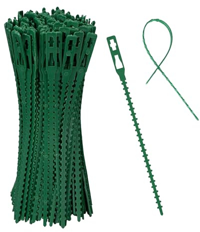 G4GADGET 200pcs Plant & Garden Ties 17cm – Flexible Green Twist Ties for Indoor & Outdoor Plants, Trees, Vines, Shrubs – Plant Support Clips – Reusable, Adjustable, Multi-Purpose Wire Ties