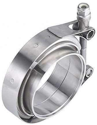 Edelstahl V Band Schelle Set 76mm 3 Turbo Abgasanlage Schnellverschluß