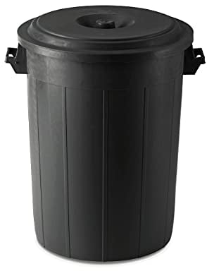 Kerbl Conteneur à Fourrage70 L, Noir